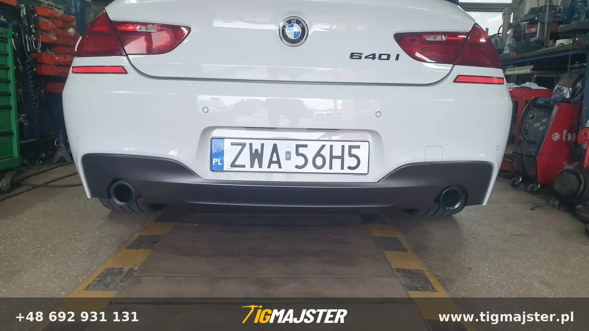 Aktywny wydech końcowy BMW 640I — Układy wydechowe