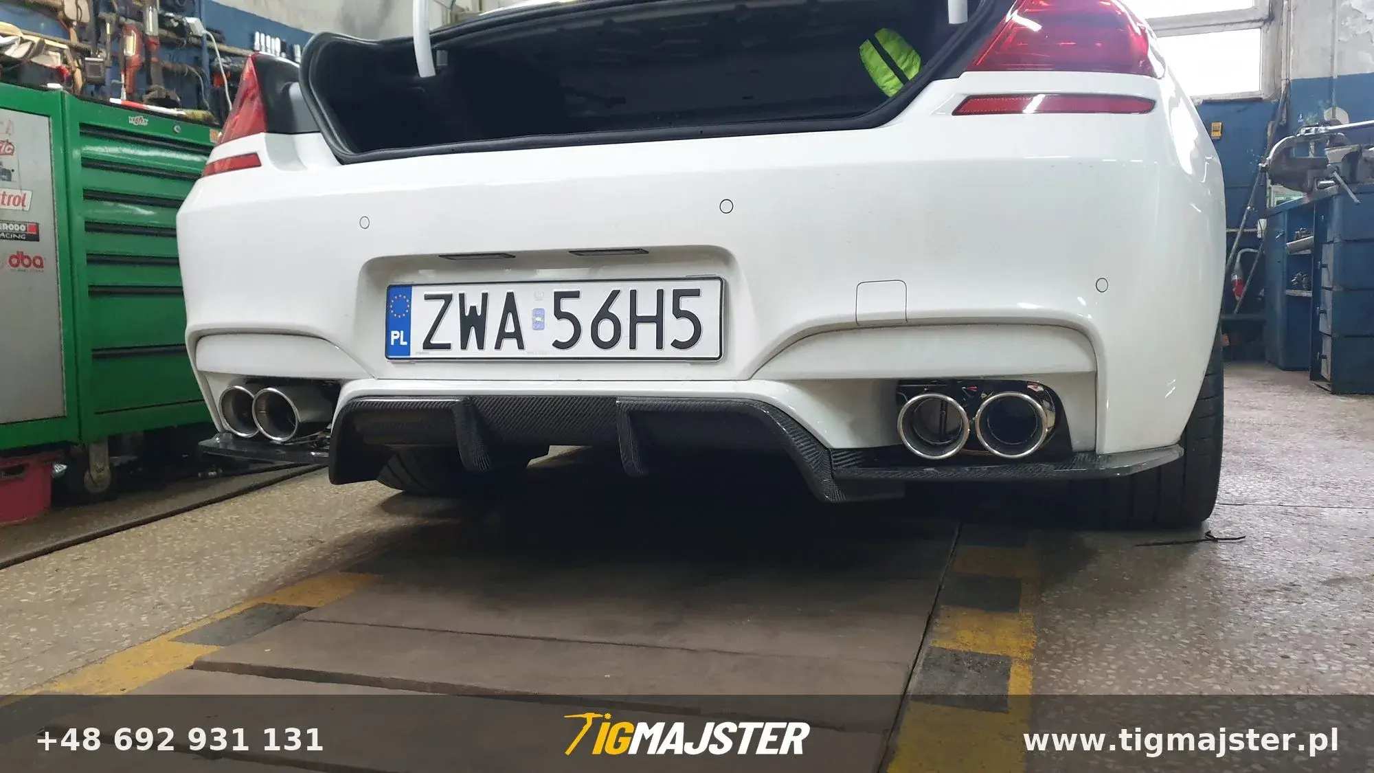 Aktywny wydech końcowy BMW 640I — Układy wydechowe