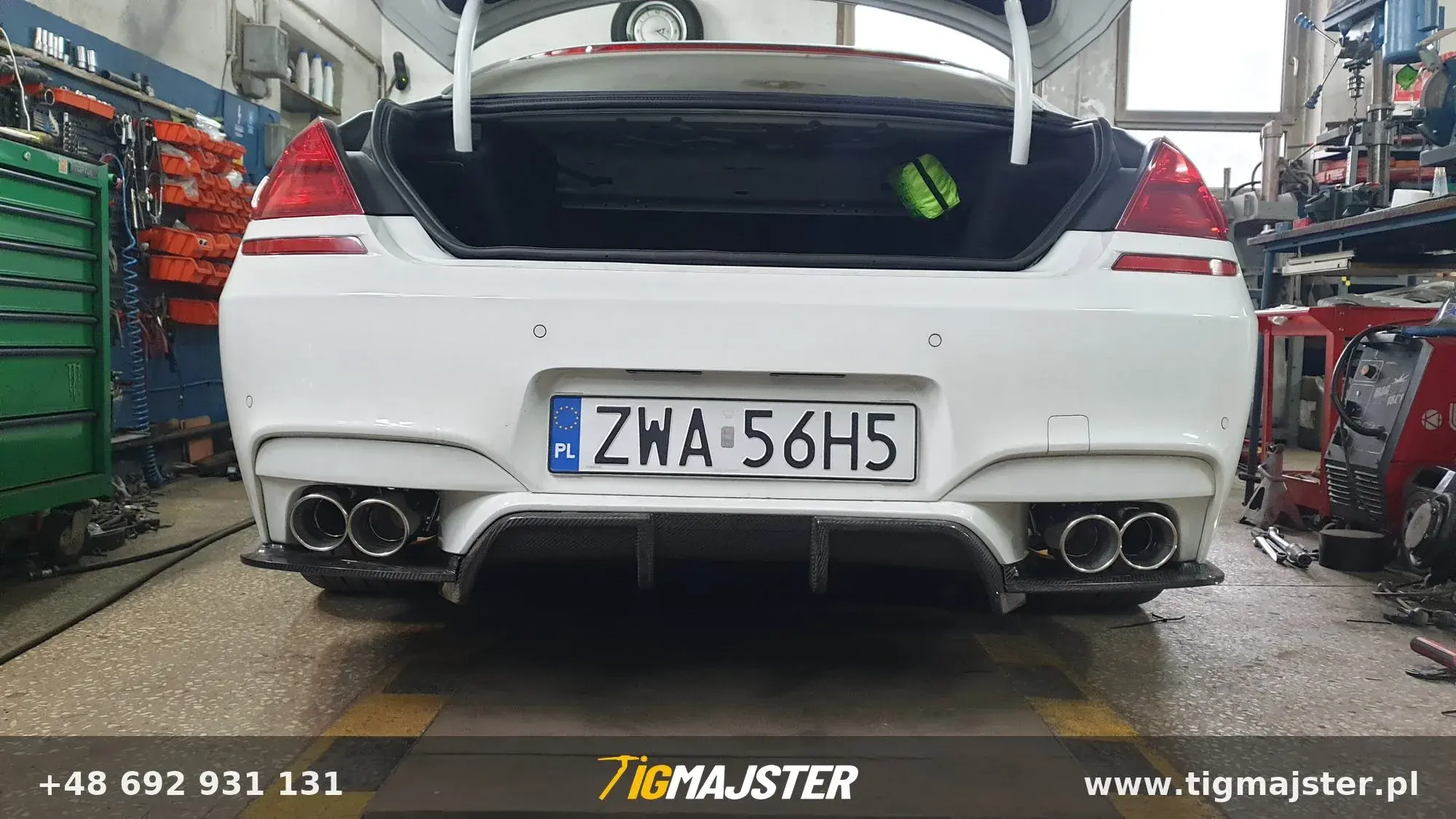 Aktywny wydech końcowy BMW 640I