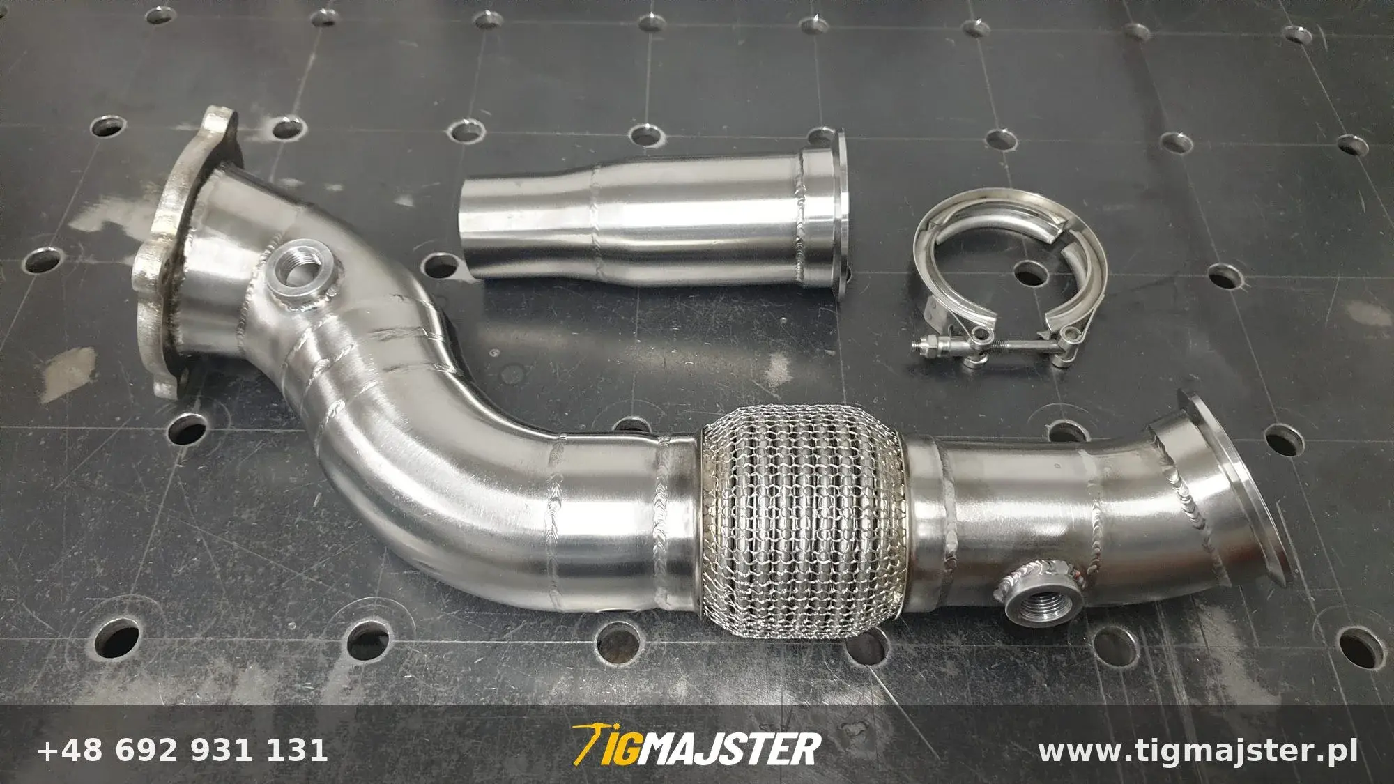 Downpipe z nierdzewki Volkswagen Golf mk2 1.8t