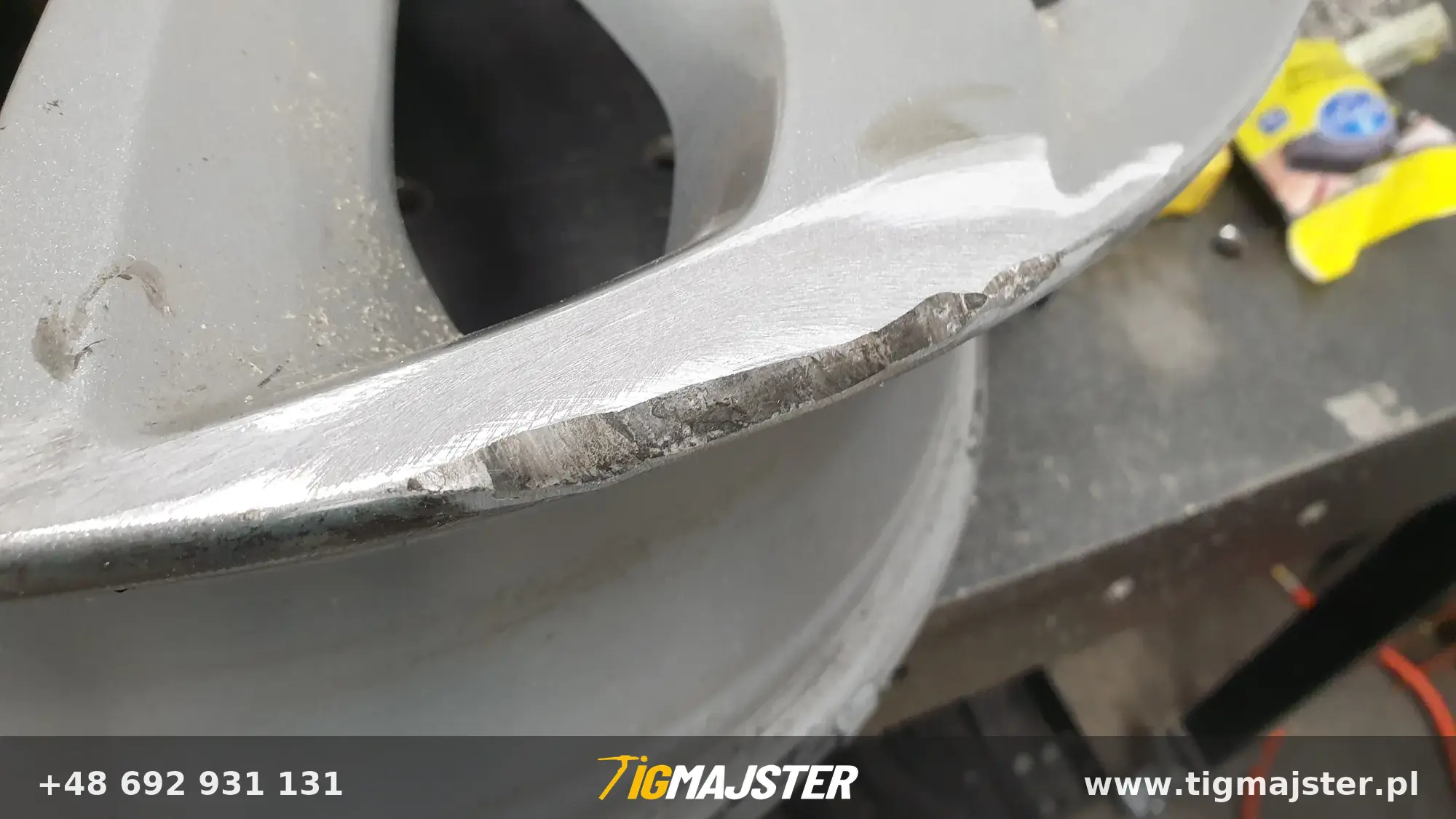 Naprawa felgi Hyundai — Spawanie aluminium