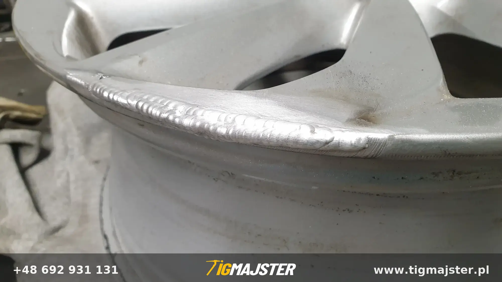 Naprawa felgi Hyundai — Spawanie aluminium