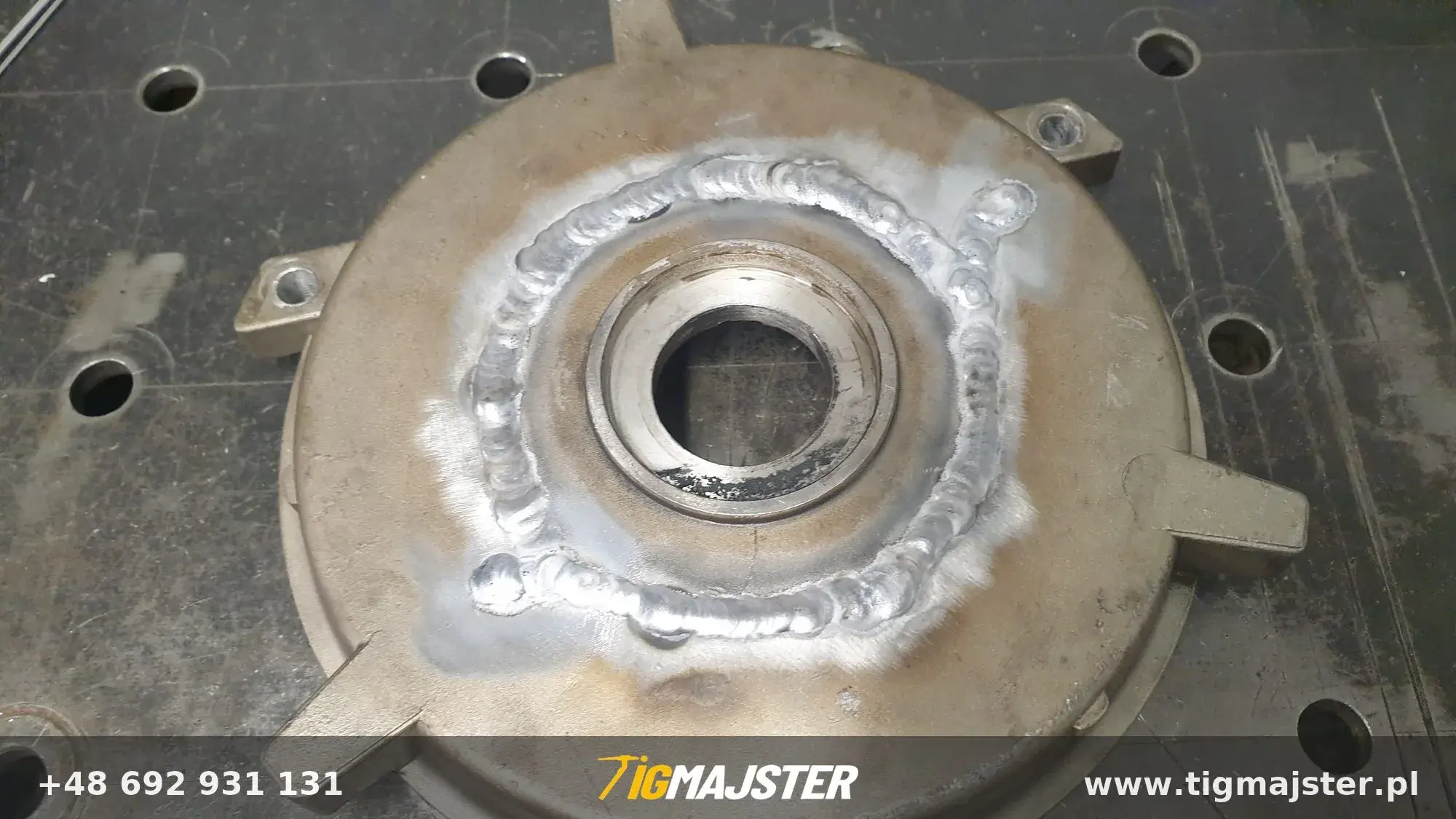 Naprawa obudowy silnika — Spawanie aluminium