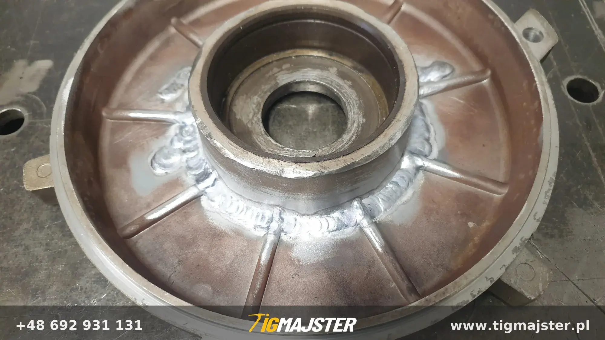 Naprawa obudowy silnika — Spawanie aluminium