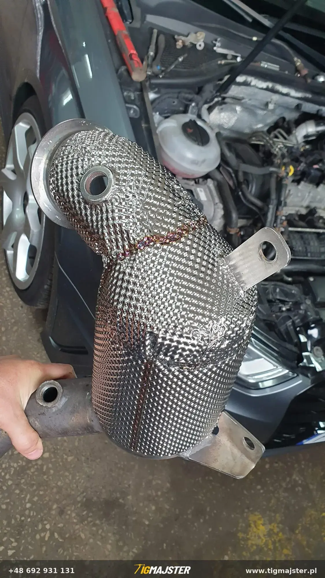 Nierdzewny układ wydechowy Audi A3