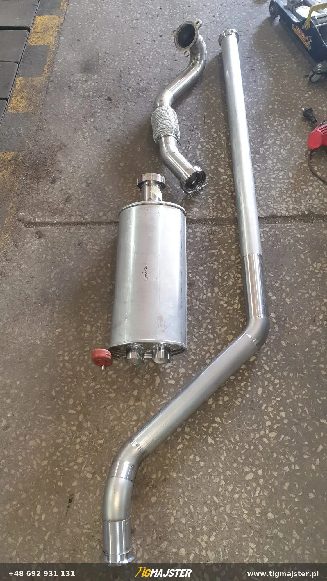 Nierdzewny układ wydechowy Volkswagen Jetta mk2 1.8T — Układy wydechowe