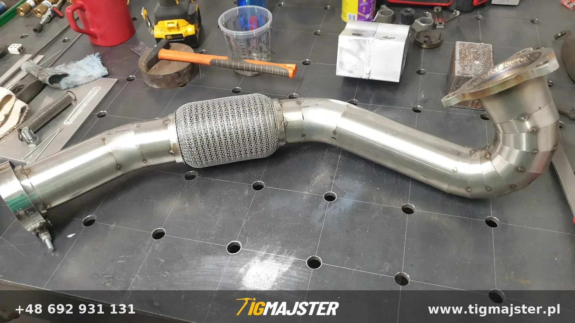 Nierdzewny układ wydechowy Volkswagen Jetta mk2 1.8T — Układy wydechowe