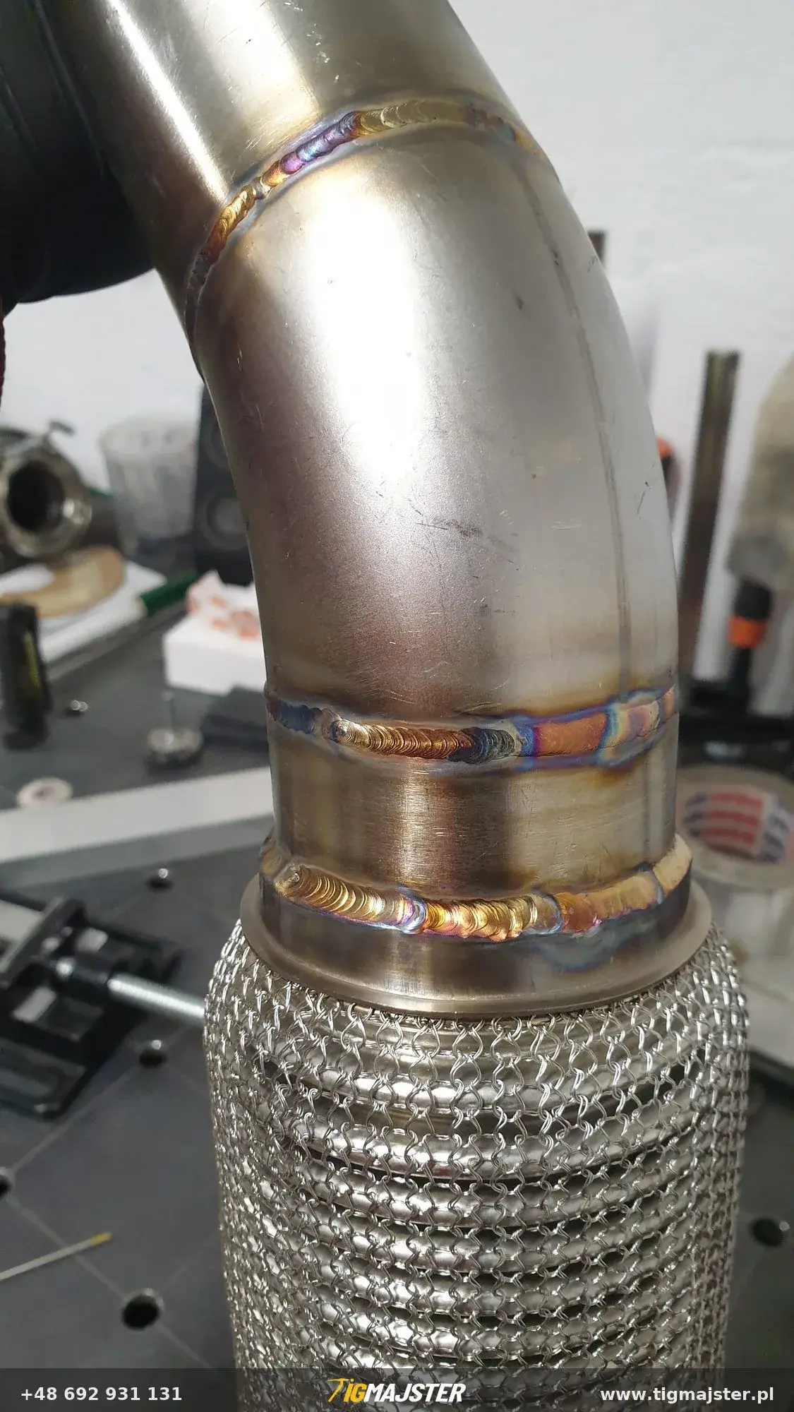 Nierdzewny układ wydechowy Volkswagen Jetta mk2 1.8T — Układy wydechowe