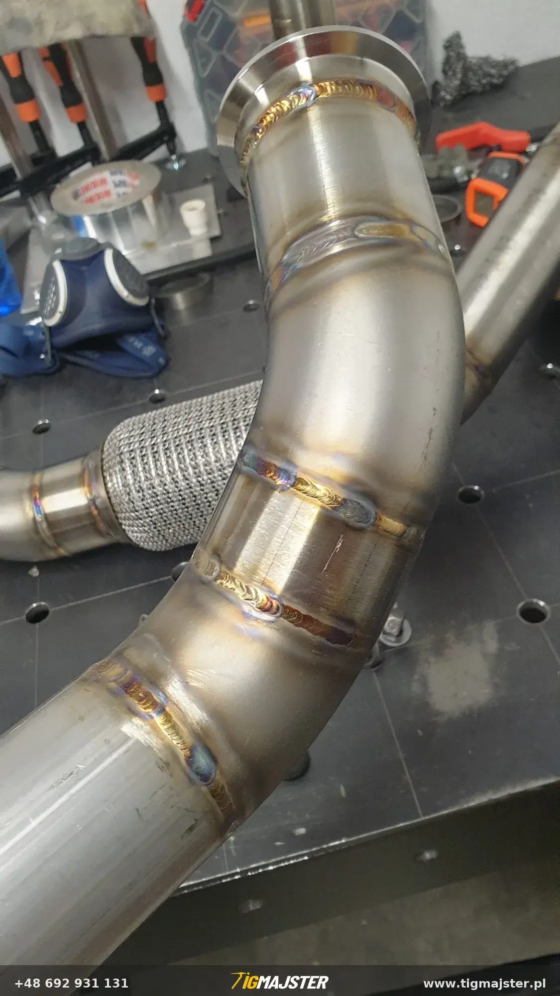 Nierdzewny układ wydechowy Volkswagen Jetta mk2 1.8T — Układy wydechowe