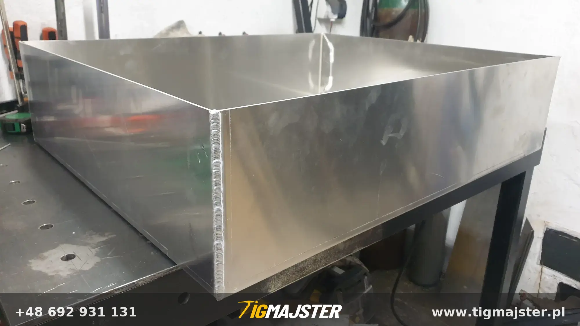 Spawanie skrzyni aluminiowej