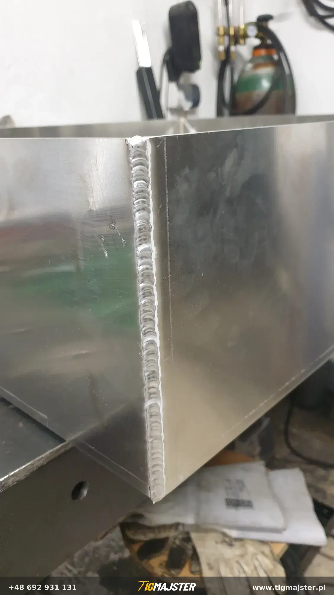 Spawanie skrzyni aluminiowej — Spawanie aluminium