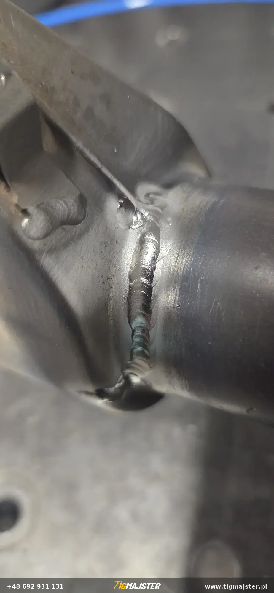 Spawanie tytanowego tłumika AKRAPOVIČ — Spawanie tytanu