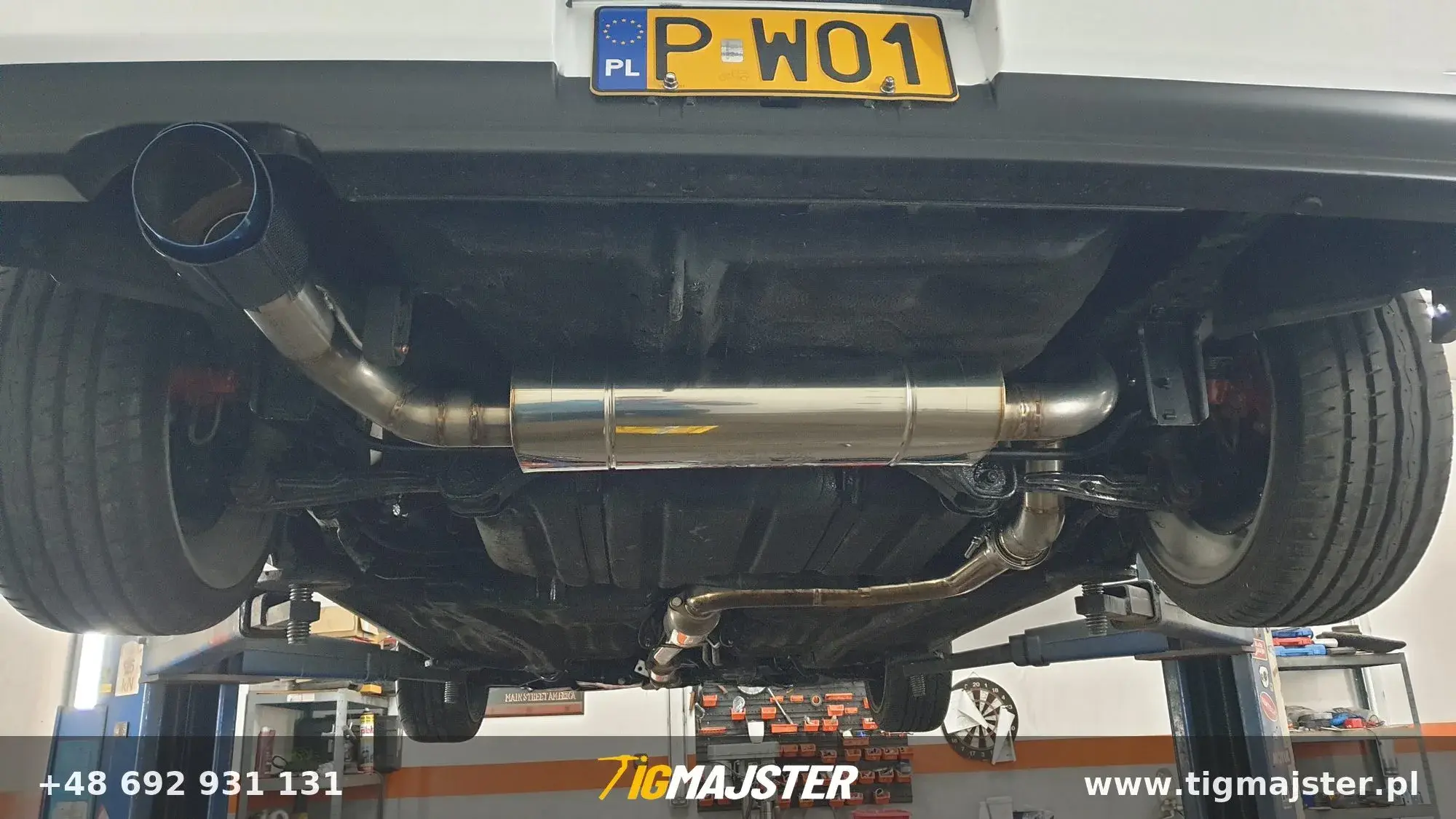 Tłumik końcowy z nierdzewki Honda CRX