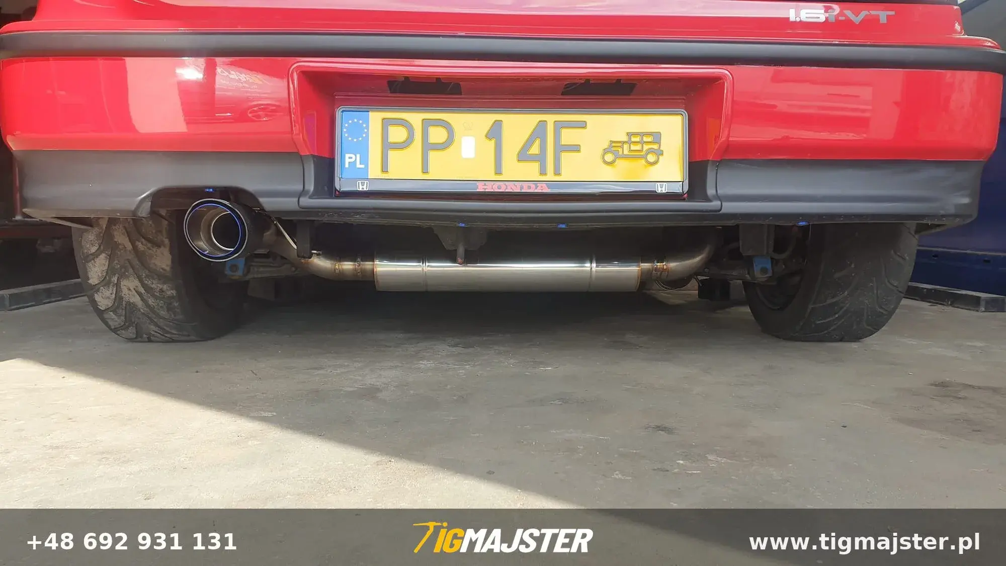 Tłumik końcowy ze stali nierdzewnej Honda CRX