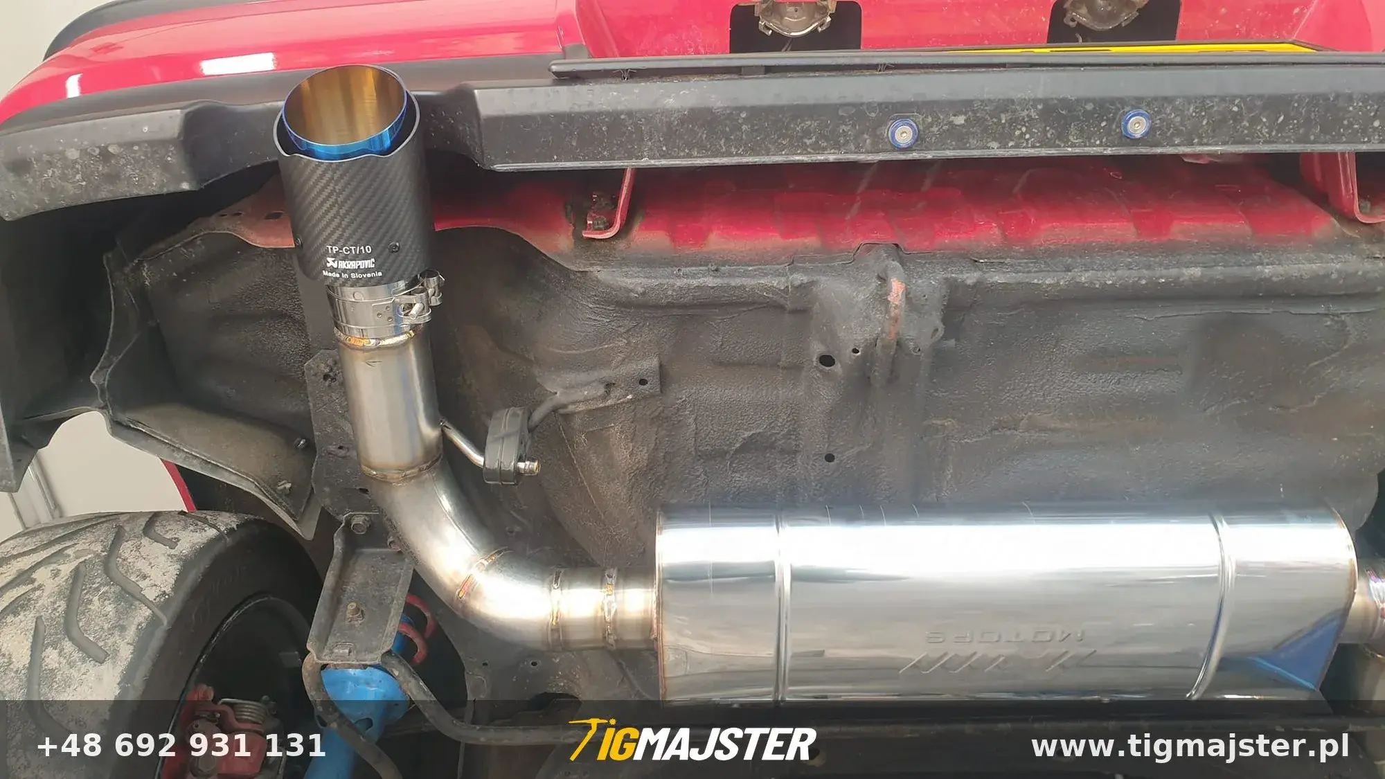 Tłumik końcowy ze stali nierdzewnej Honda CRX — Układy wydechowe