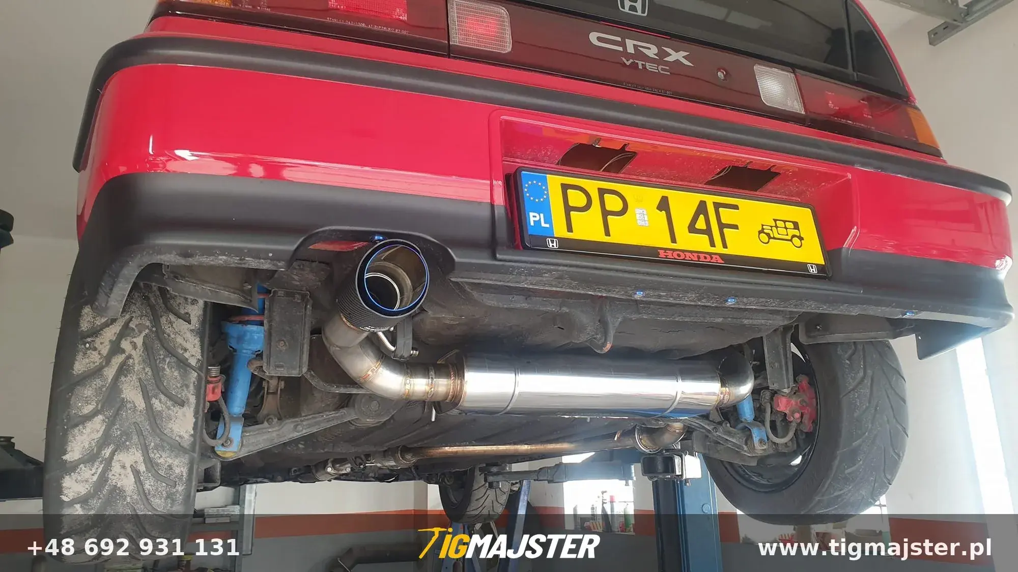 Tłumik końcowy ze stali nierdzewnej Honda CRX — Układy wydechowe